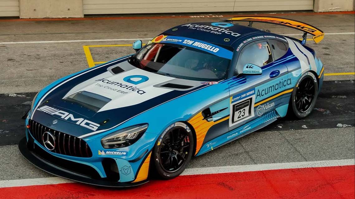 Mercedes AMG Motorsport GT4 racing car livery