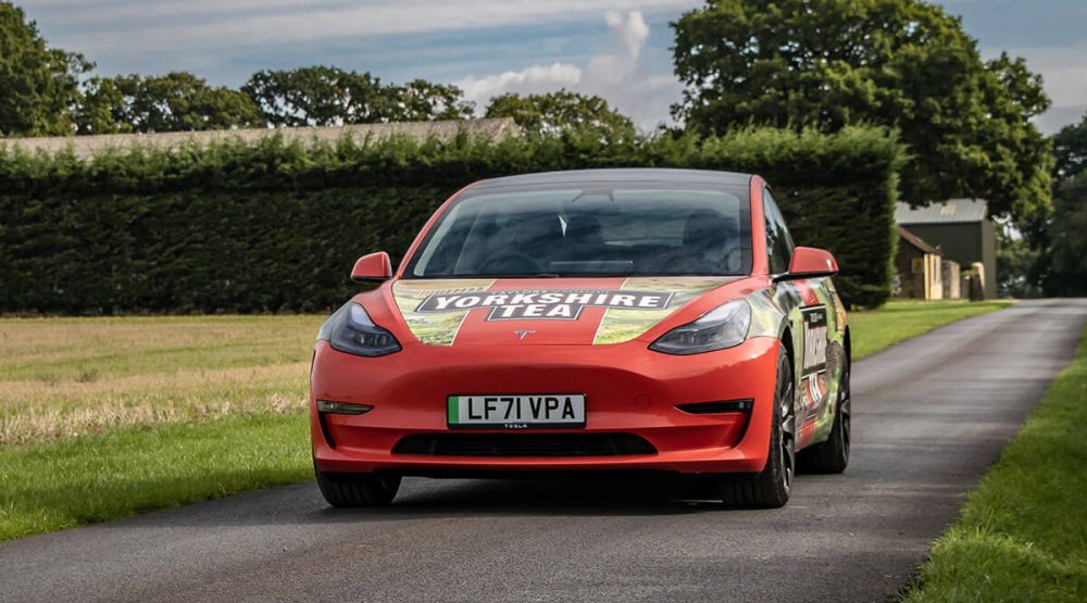 Yorkshire Tea Car Wrap