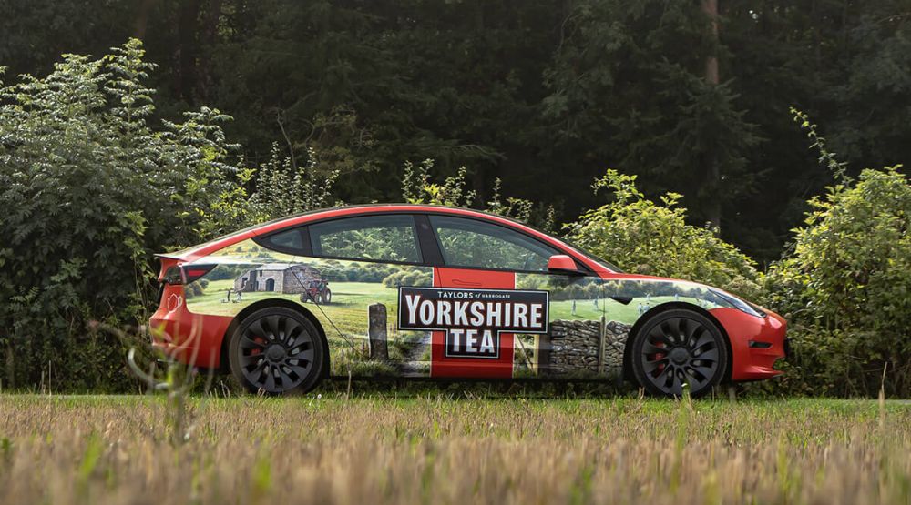 Yorkshire Tea Car Wrap