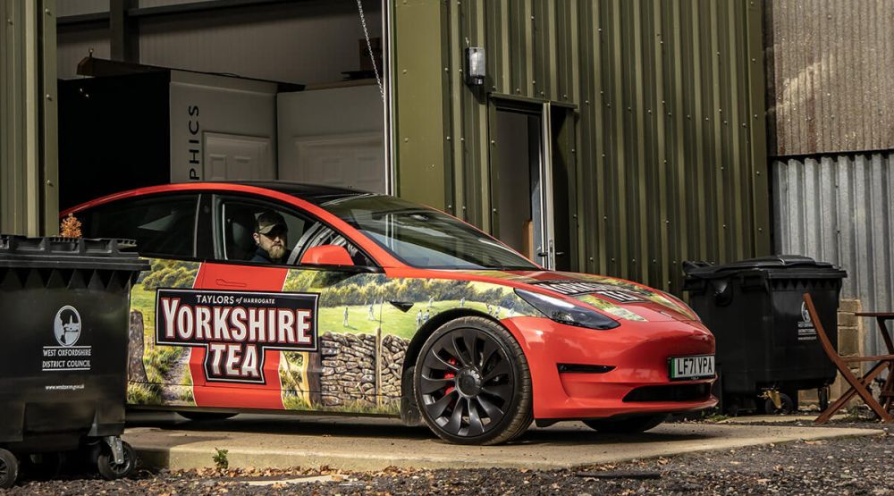 Yorkshire Tea Car Wrap