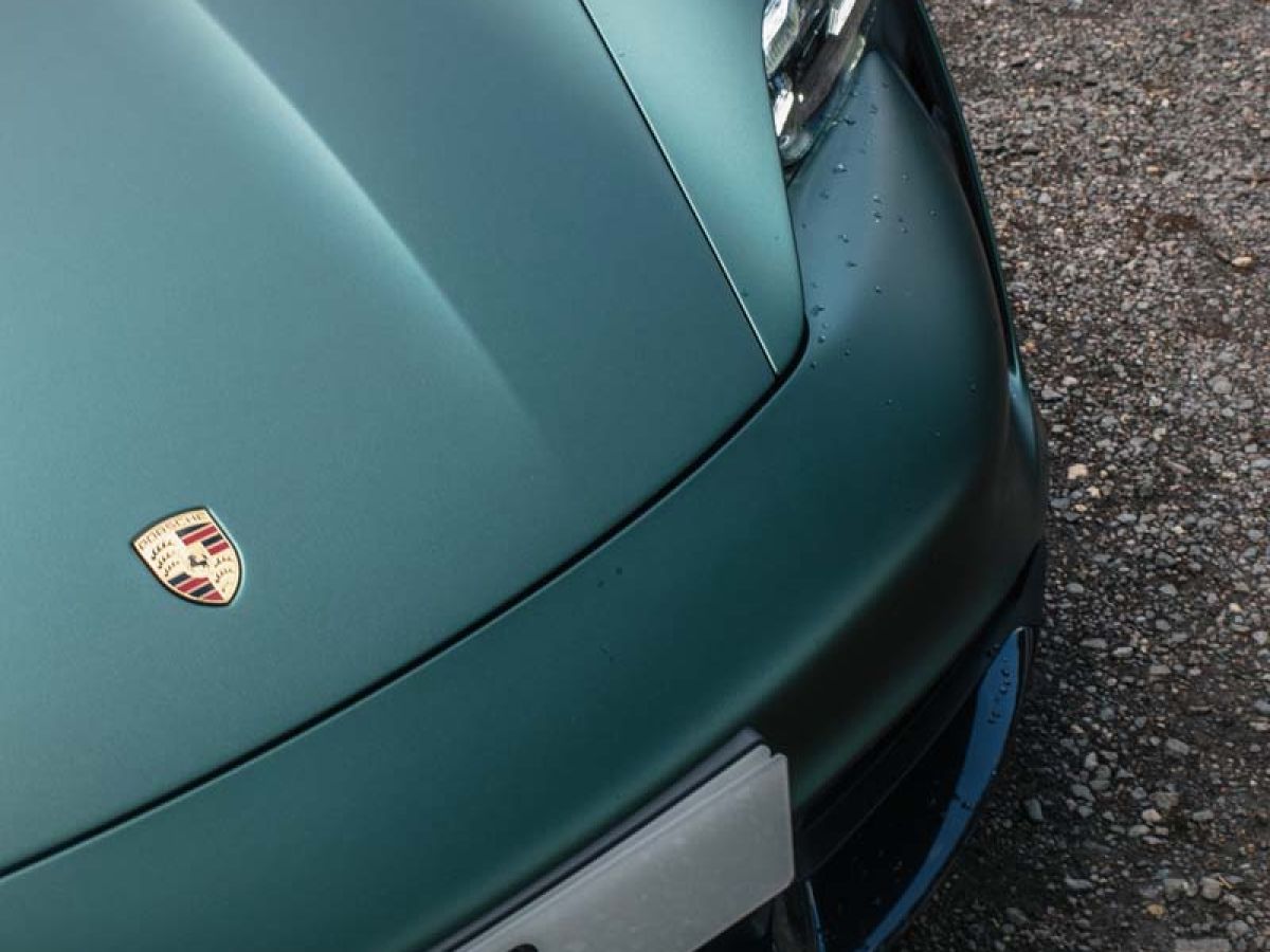3 M Matte Pine Green Porsche Taycan