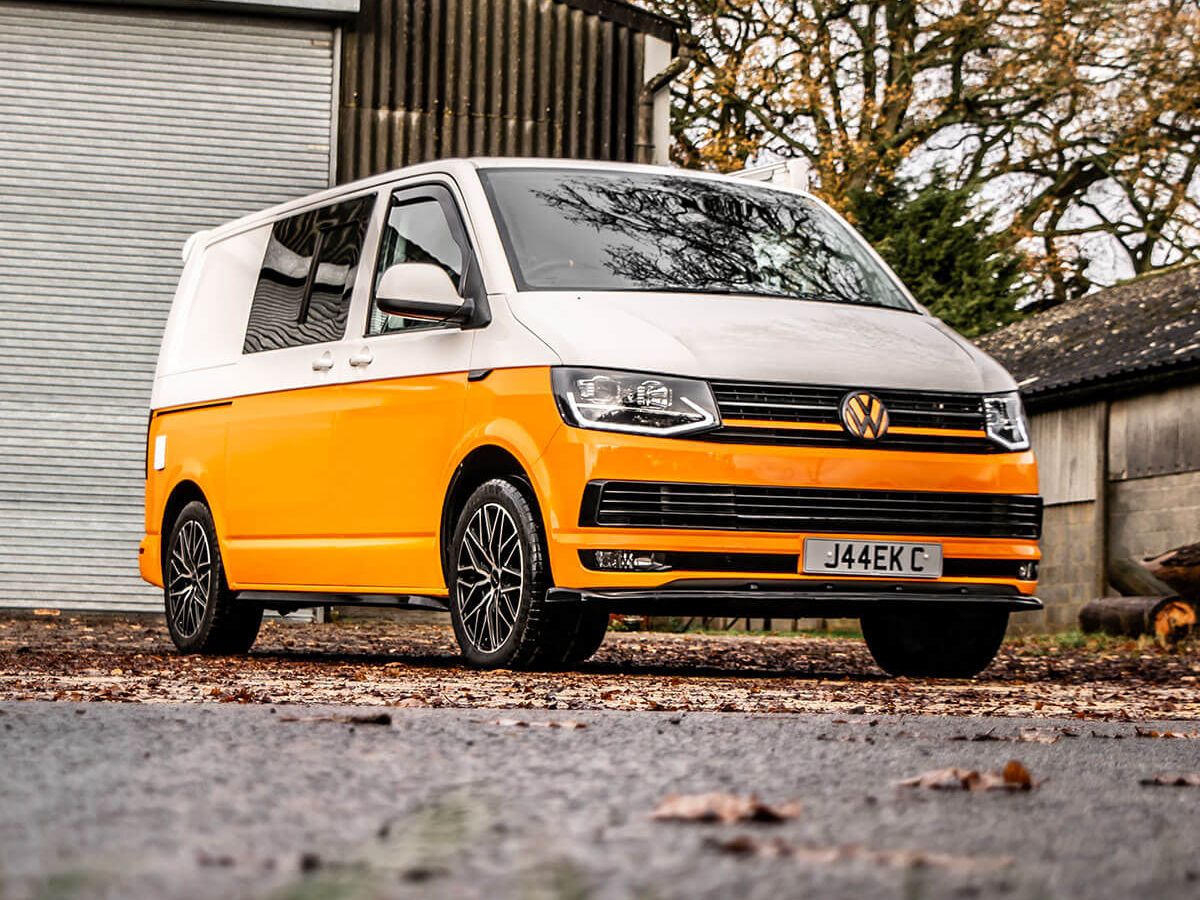 VW T6 Orange and White