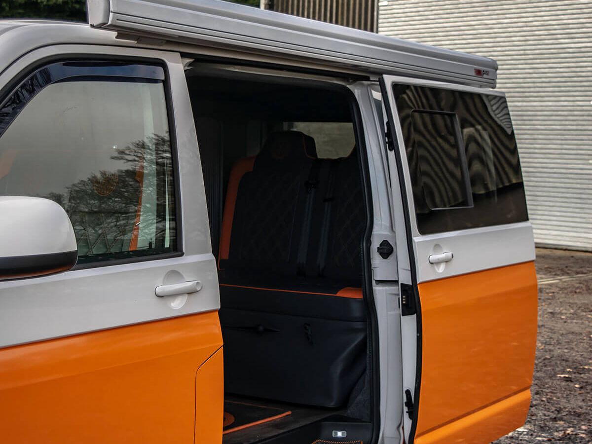 VW T6 Orange and White