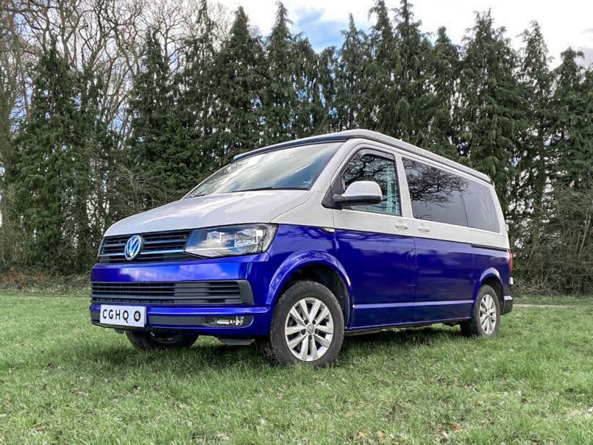 VW T6 Blue and White