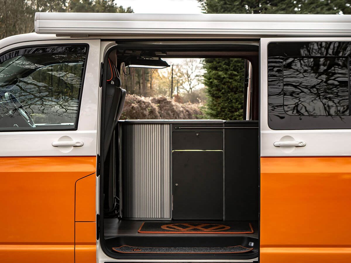 VW T6 Orange and White