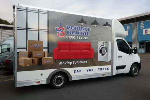 JS Vehicle Rental Van Graphic